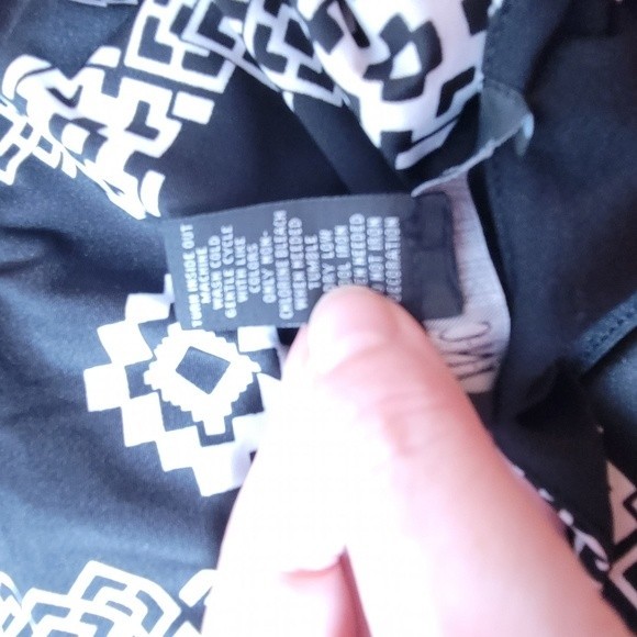 INC International Concepts Womens sleeveless dress Black/White size XL - Picture 6 of 6